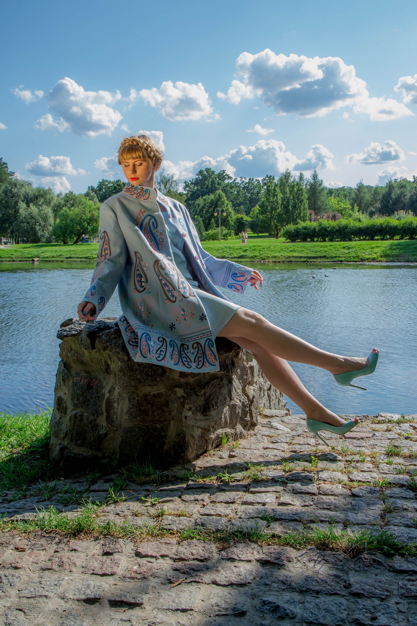 "Magical World of Flowers" Coat