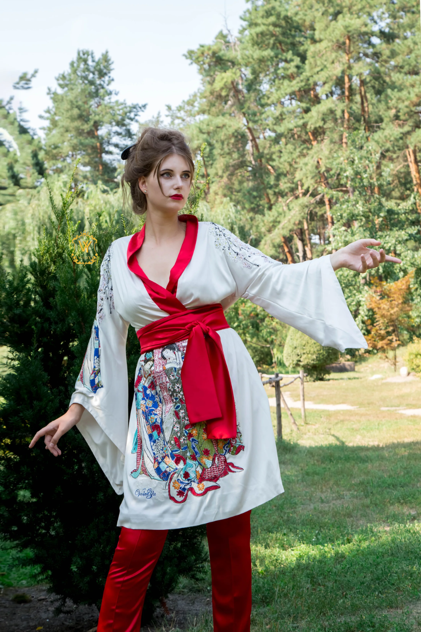 Geisha in the garden