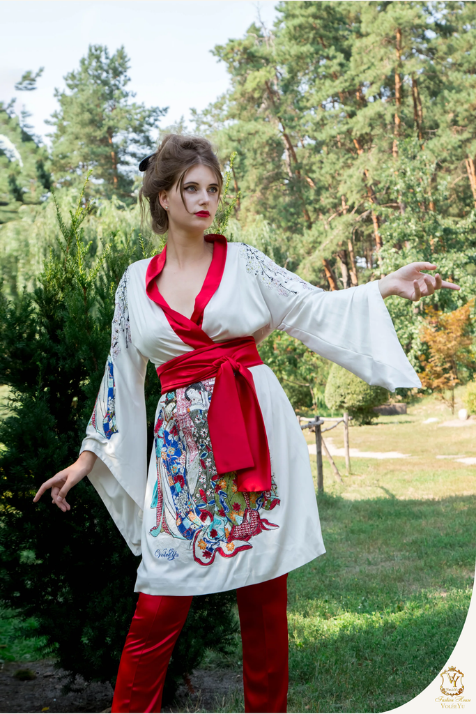 Geisha in the garden