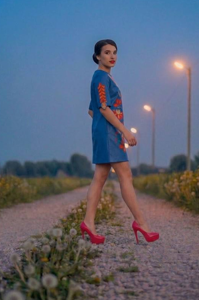 Orange flowers of Petrikovka
